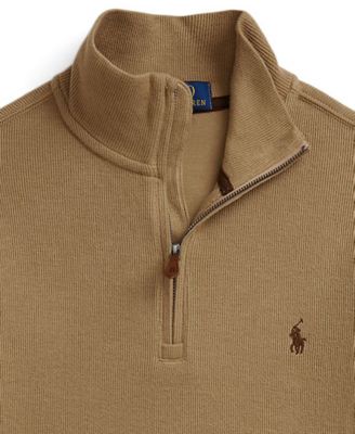 Boys' 8-20 Estate-Rib Quarter-Zip Pullover
