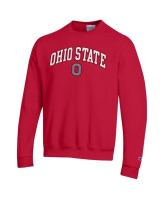 Men's&nbsp;Scarlet Ohio State Buckeyes Arch Over Logo Pullover Sweatshirt