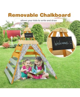 Kids Triangle Play Tent Foldable Playhouse Creative Hideaway Fort for Boys and Girls