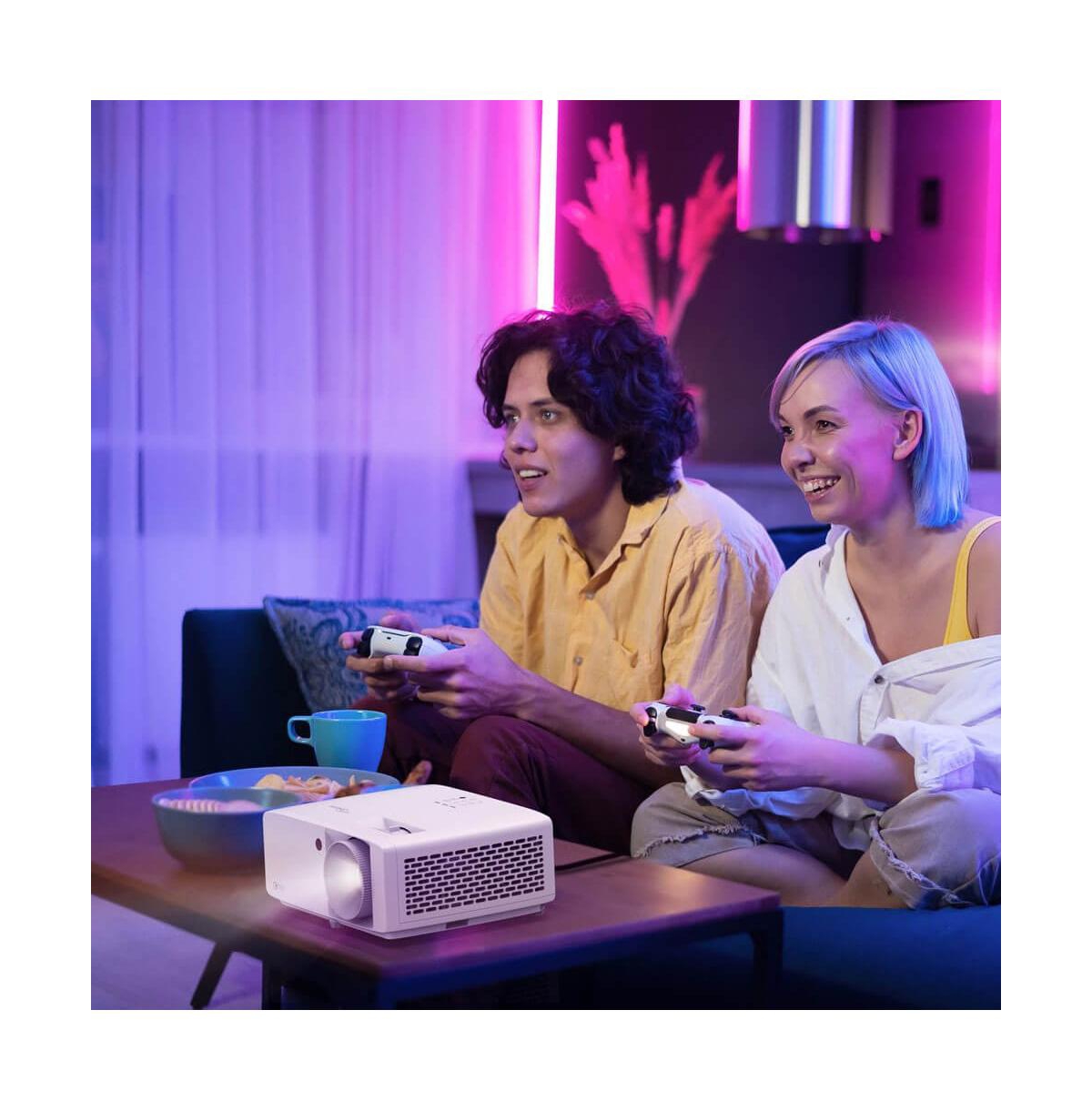 High Brightness 4K Uhd Hdr Home Theater and Gaming Laser Projector – 3500 Lumens, WiSA Certified, Lights-On Viewing, 240Hz Gaming, 360° Pr