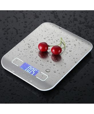 Digital Kitchen Food Scale LCD Display Stainless Steel