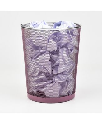 10 Liter Mesh Waste Basket Can for Garbage, Round Open Top Trash Can for Office, Bathroom, Bedroom, Kitchen