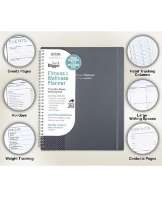 Large Wellness Monthly Weekly Perpetual Planner