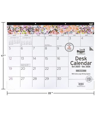Desk Pad Calendar 17x22"