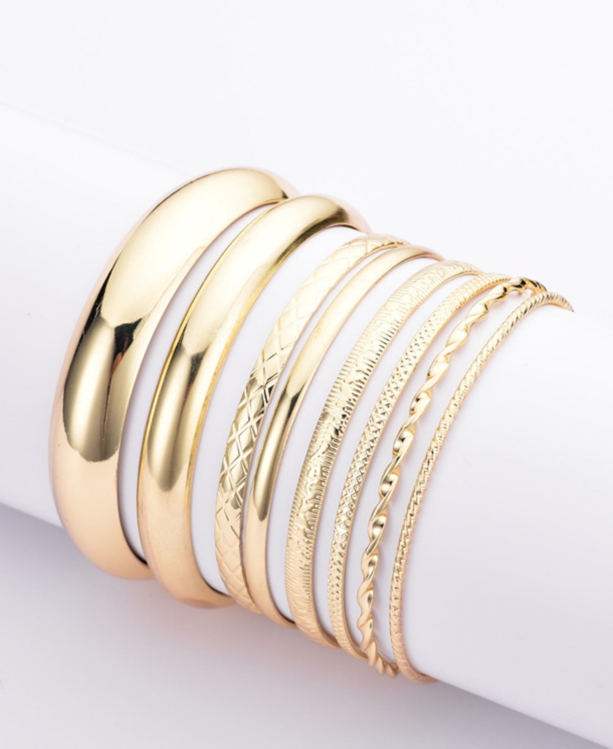 Adornia Gold 8-Bangle Set