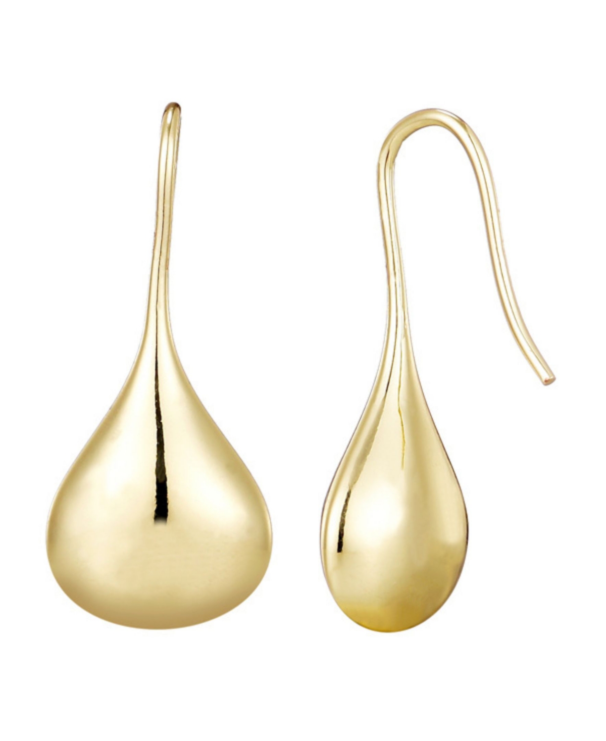 Adornia 14k Plated Rain Drop Wire Earrings In Gold