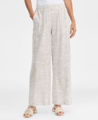 Women's Printed Pull-On Pants, Macy's Exclusive