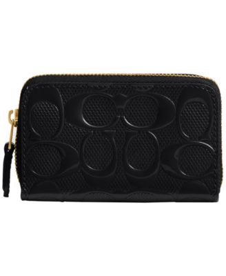 COACH - Boxed Essential Patent Signature Zip Around Card Case