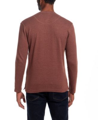 Men's Long Sleeved Waffle Henley T-shirt