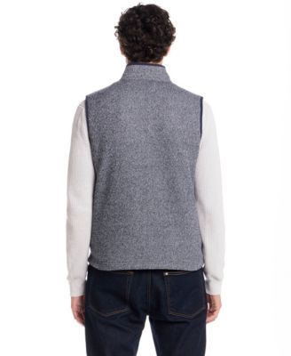 Men's Unlined Zip Front Knit Vest