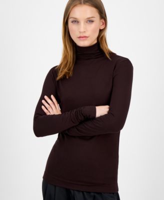 Women's Long-Sleeve Seamless Turtleneck