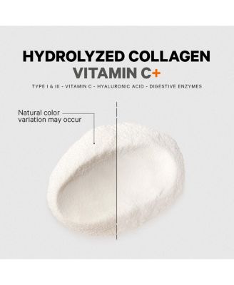 Collagen Peptides Powder + Vitamin C, Digestive Enzymes, Hyaluronic Acid, 18 Amino Acids - Hydrolyzed Collagen Protein, Unflavored - 9.98 oz