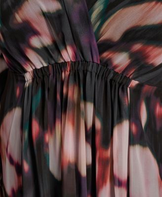 Plus Size Long Sleeve Empire Waist Maxi Dress