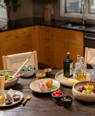 Lexa Collection 12 in Bamboo Serving Tray Set