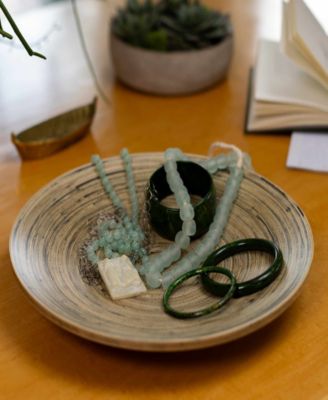 Lexa Collection 12" Bamboo Footed Plate