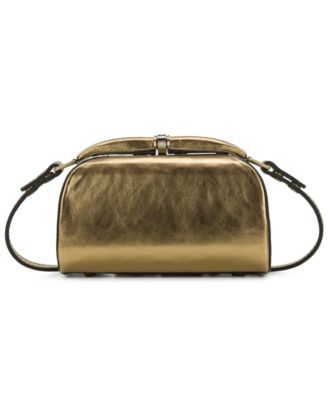 Pilzone Mini Leather Frame Crossbody Bag
