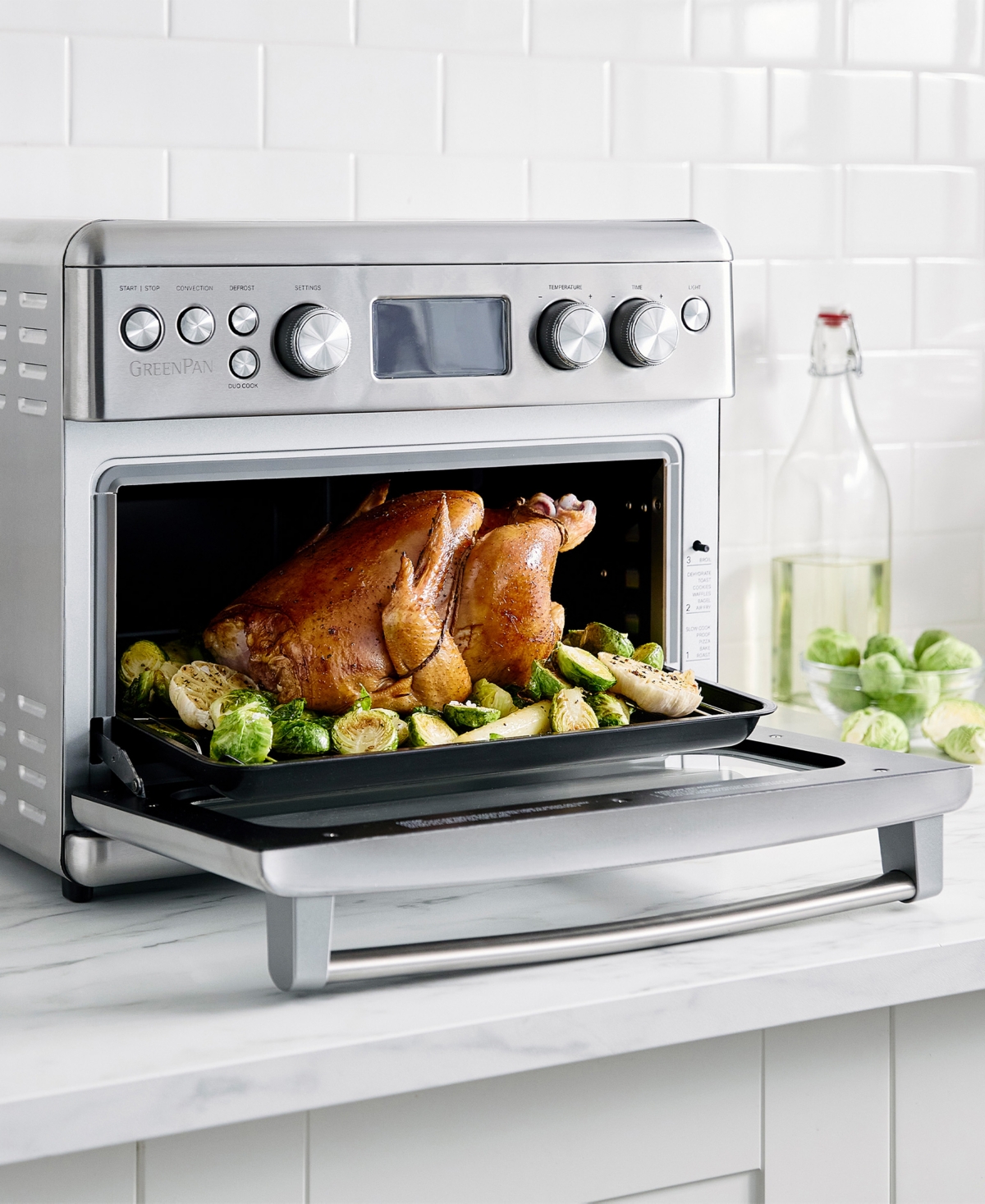Greenpan 15" Elite Convection Air Fry Toaster Oven In Silver