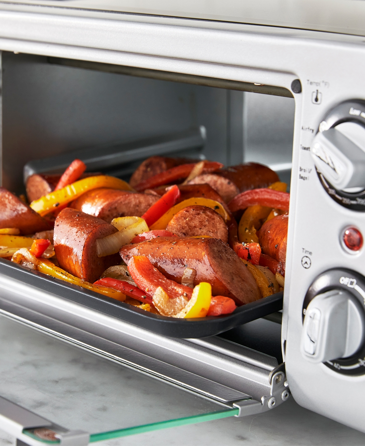 Greenlife 7.9" Air Fry Toaster Oven In Silver
