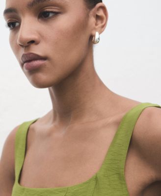 Women's Stitching Detail Midi Dress