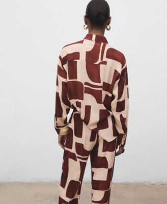 Women's Geometric Print Shirt