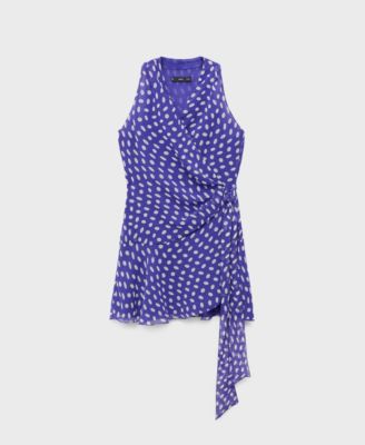 MANGO - Women's Dots Wrap Dress