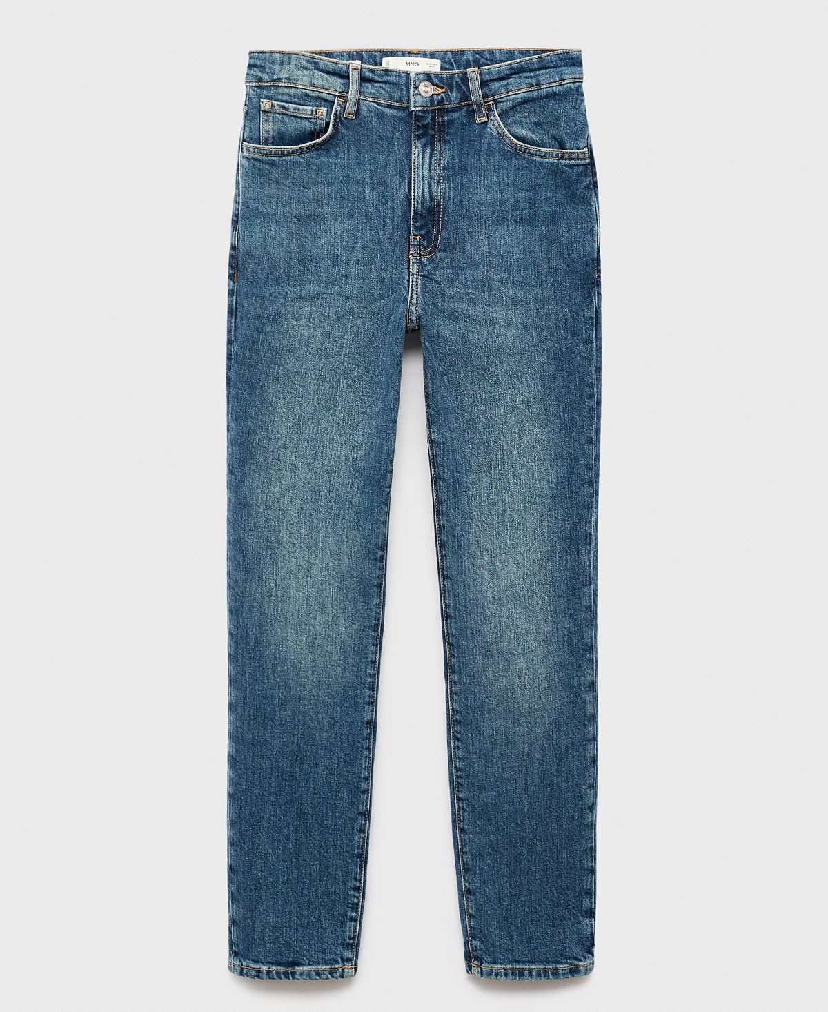 Mango Women's Claudia Slim-Fit Cropped Jeans view 5 — MAYCSS fashion products