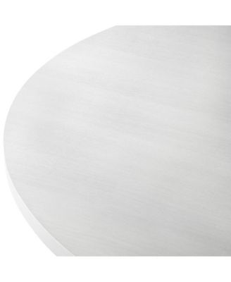 Durban 5-Pc Round Dining Set, Trestle Dining Table with 4 Boucle Chairs