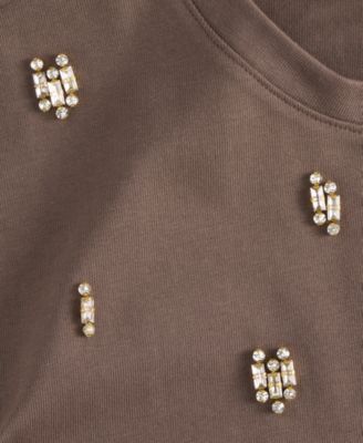Women's Cotton Embellished Tee, Macy's Exclusive
