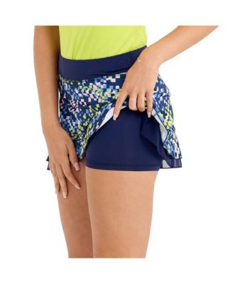 UV Colors 13 Inch Mixed Pixels Womens Tennis Skirt
