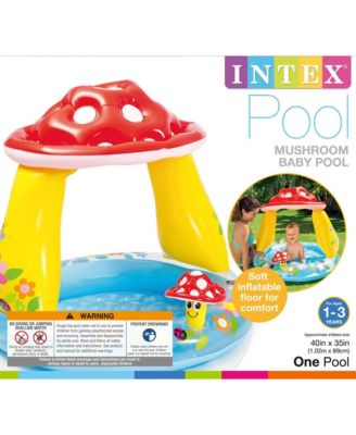 Inflatable Mushroom Water Play Center Kiddie Baby Swimming Pool Ages 1-3