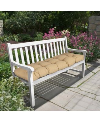 Outdoor Polyester Tufted Bench Cushion for Love Seat, Water-Resistant & Fade-Resistant, 46" x 19.7" x 5.1"