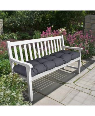 Outdoor Tufted Water-Resistant & Fade-Resistant Bench Cushion, 46" x 19.7" x 5.1"