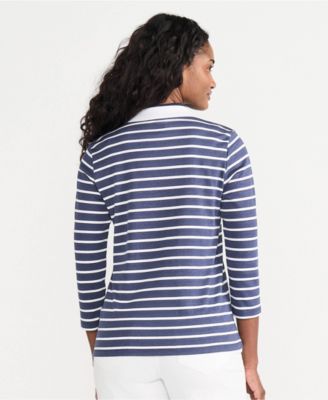 Women's 3/4 Sleeve Supima Cotton Polo Shirt