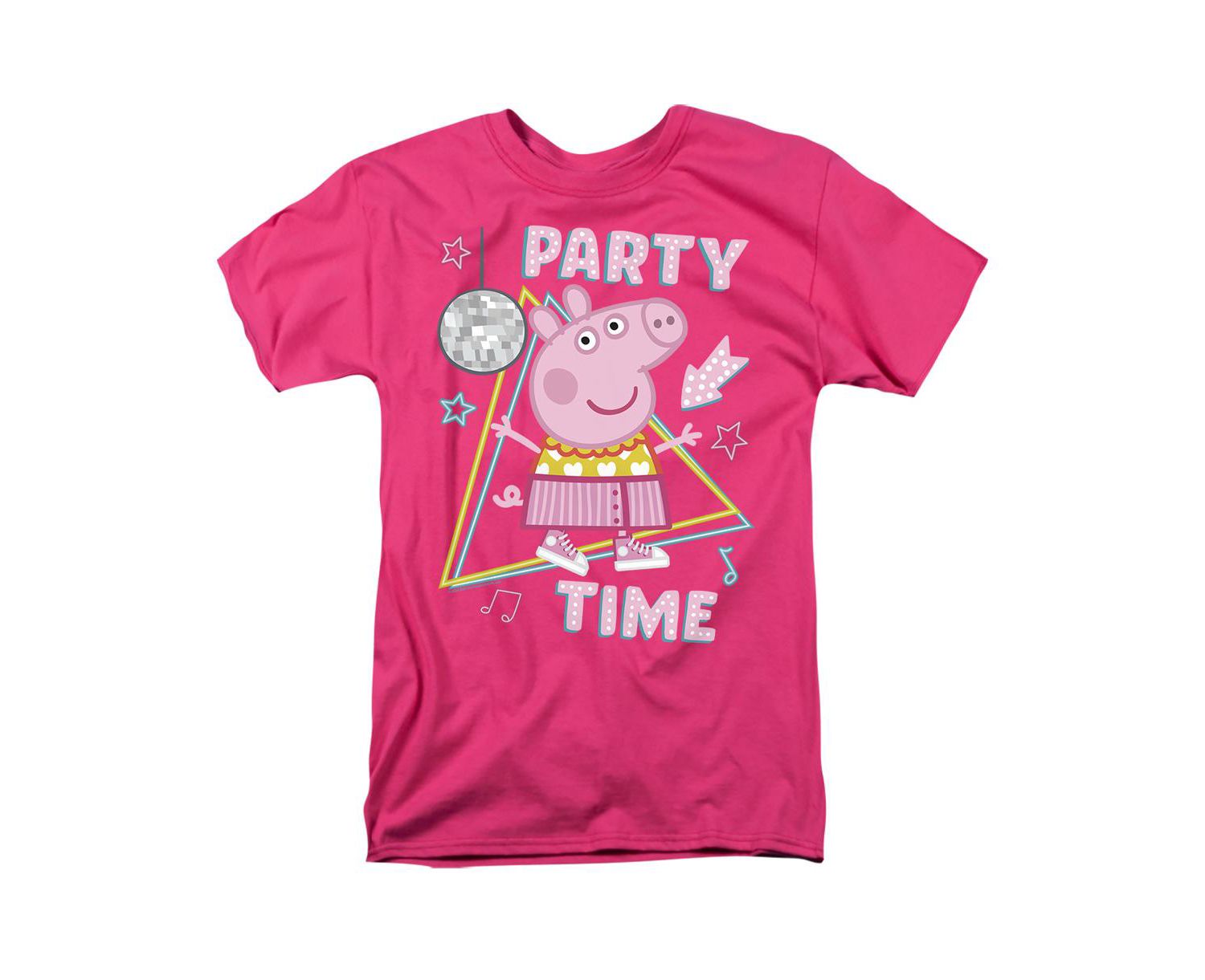 Men's Peppa Pig Disco Party Time T Shirt