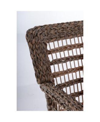 Faux Sea Grass Resin Rattan End Table
