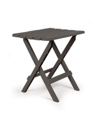 51885 Large Adirondack Portable Outdoor Furniture Folding Table, Charcoal