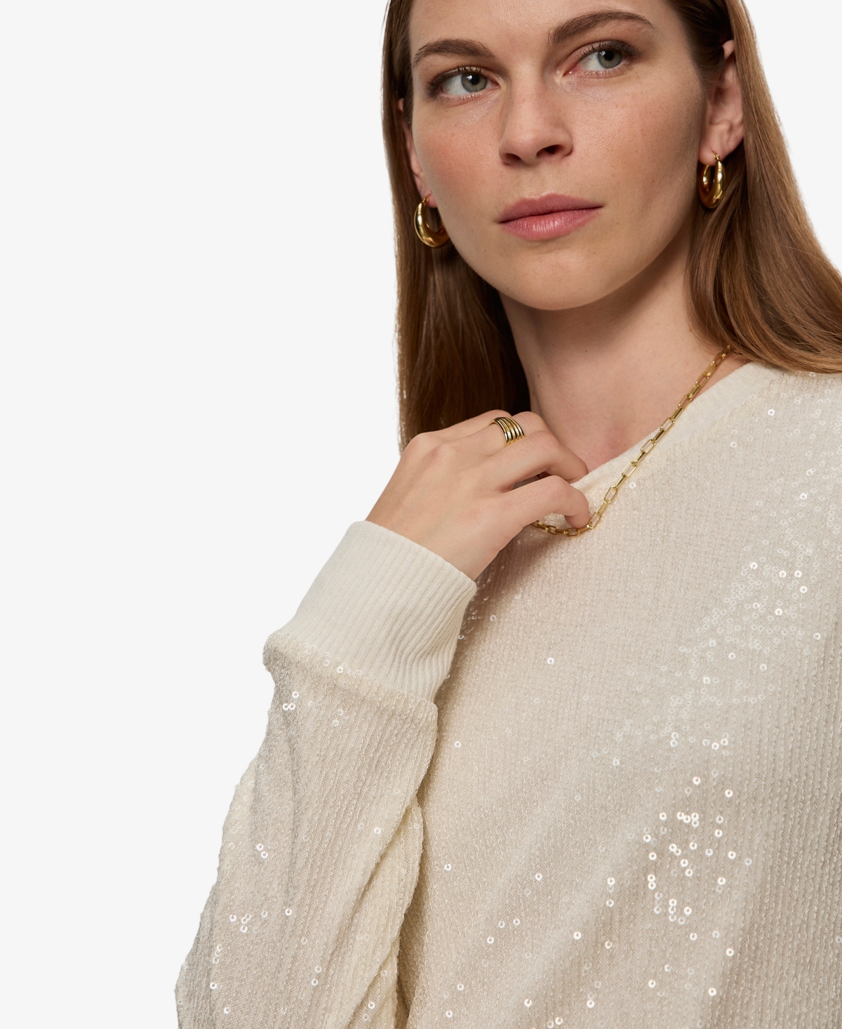Sanctuary Women's Sparkle Together Sequin Top In Gray