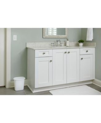 6 Quart Bedroom, Bathroom, and Office Wastebasket Trash Can, White