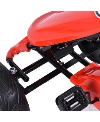 Xmas Gift Go Kart Kids Ride On Car Pedal Powered Car 4 Wheel Racer Toy Stealth Outdoor