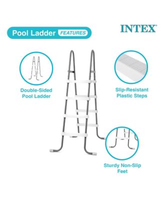 Steel Frame Above Ground Swimming Pool Ladder for 48 Inch High Wall Pools