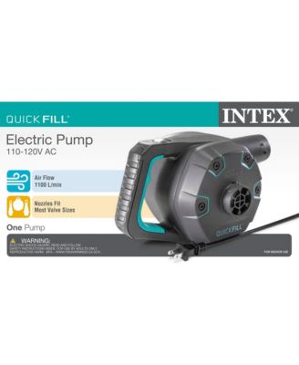 Quick Fill 120 Volt AC Electric 38.9 CFM Inflatable Float & Air Bed Pump