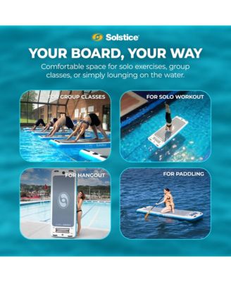 SolFit 94 Inch Stand Up Paddle Board Aquatic Yoga Mat with Camera Mount