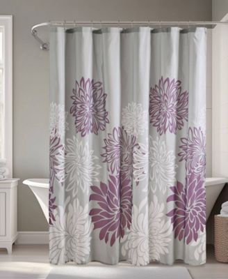 INK+IVY - Maible Printed Floral Shower Curtain