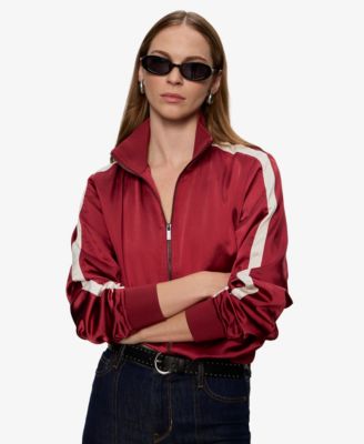 Sanctuary - Women's Long Sleeve Satin Track Jacket