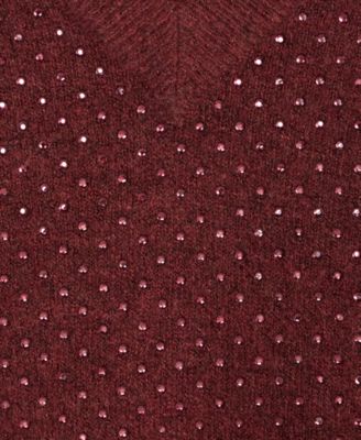 Women's Rhinestone Embellished Sweater, Macy's Exclusive