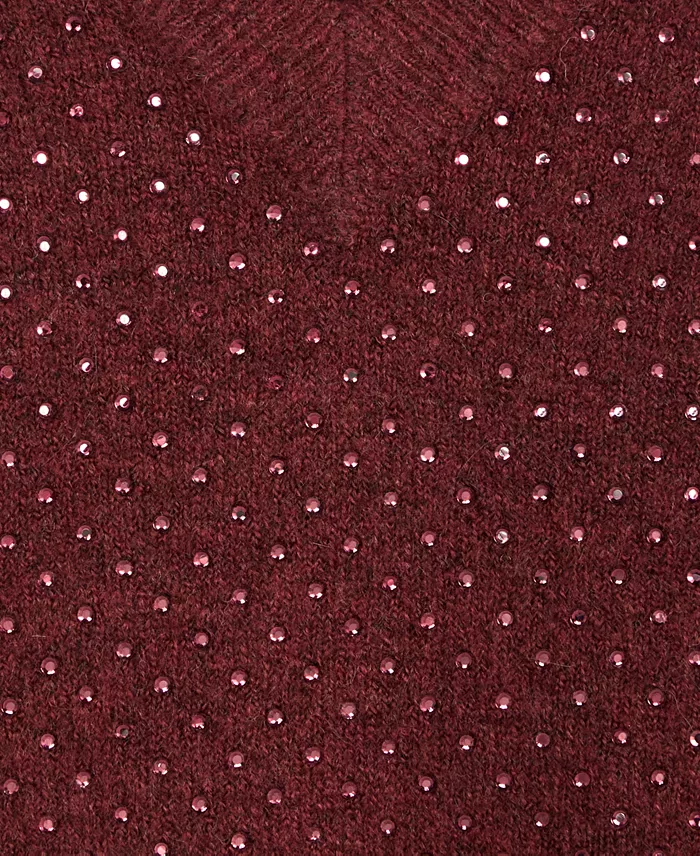 Women's Rhinestone Embellished Sweater - thumbnail 6