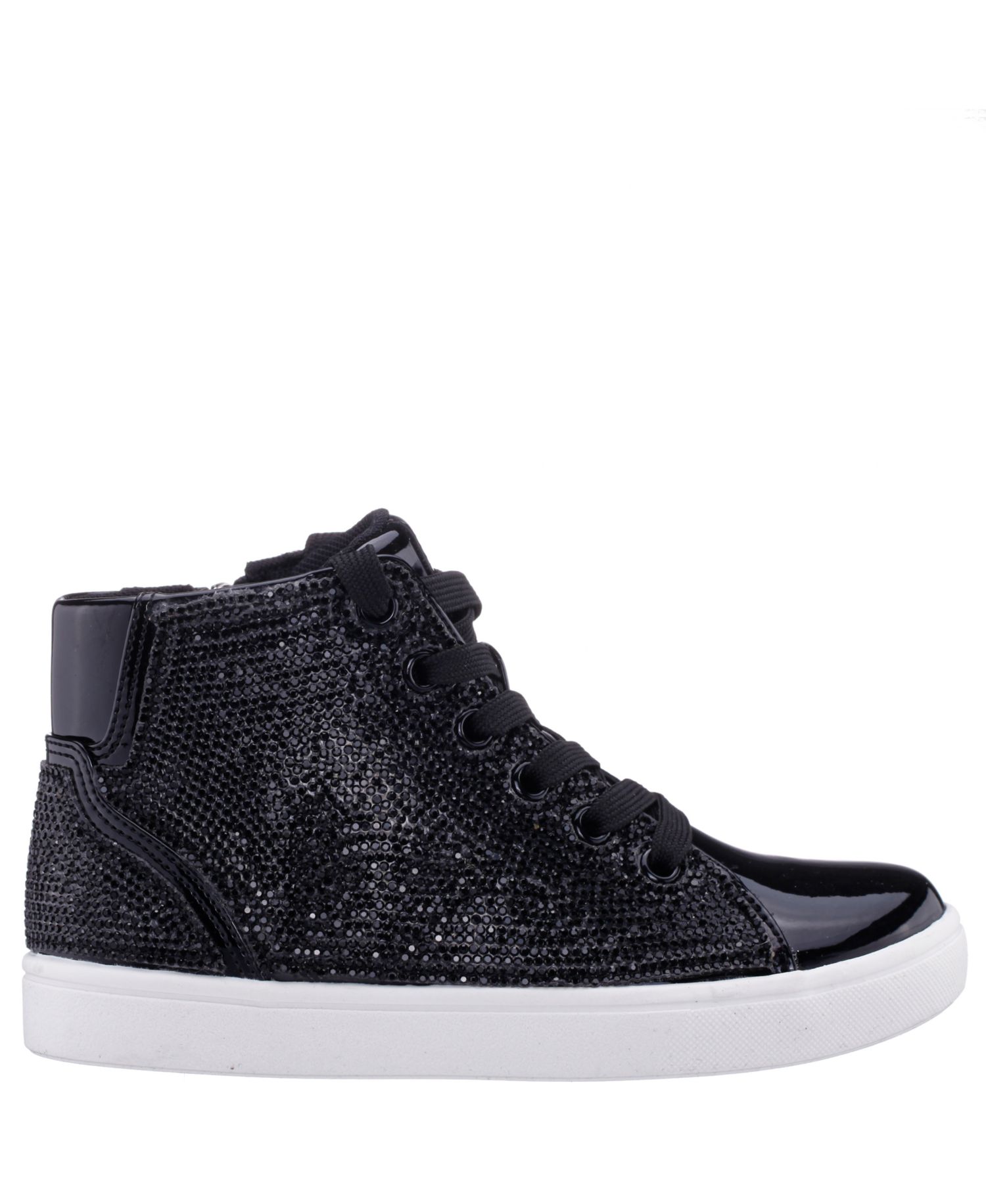 Girl's Kula Crystal Side Zip High Top Sneaker
