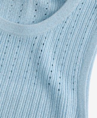 Women's Sleeveless Metallic Sweater Dress, Macy's Exclusive