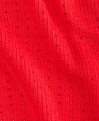 Women's Rhinestone Rib Sweater, Macy's Exclusive