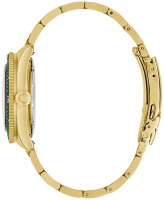 Men's Vintage Sport Sea Hunter Gold-Tone Stainless Steel Bracelet Watch, 39mm